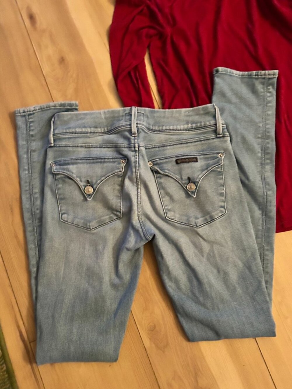 Hudson size 25 womens pants jeans blue denim jean stretch skinny